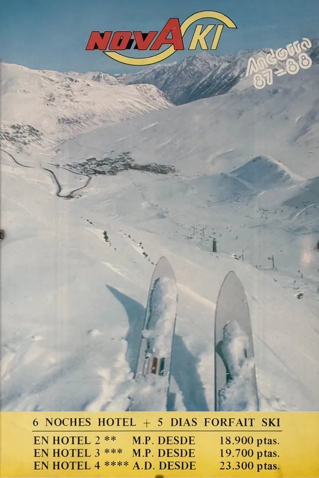 Cartel de temporada de Internova Andorra 1987 1988