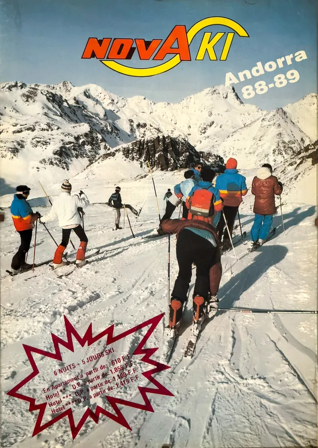 Cartel de temporada de Internova Andorra 1988 1989
