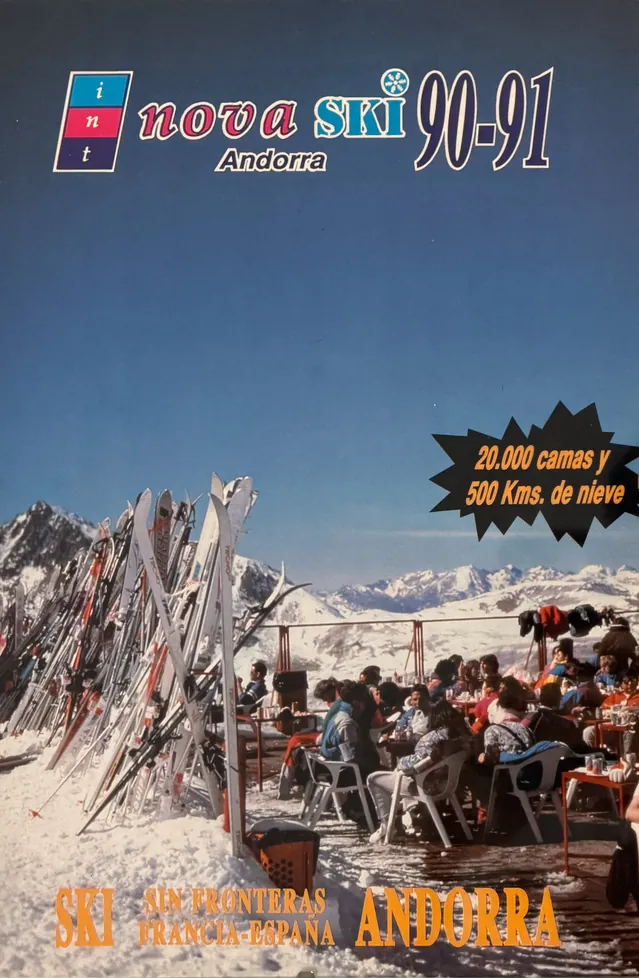 Cartel de temporada de Internova Andorra 1990 1991