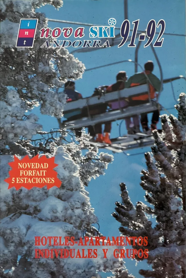 Cartel de temporada de Internova Andorra 1991 1992