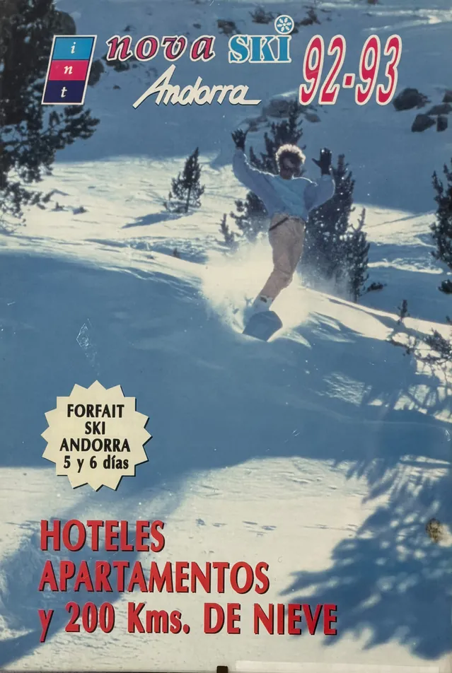 Cartel de temporada de Internova Andorra 1992 1993