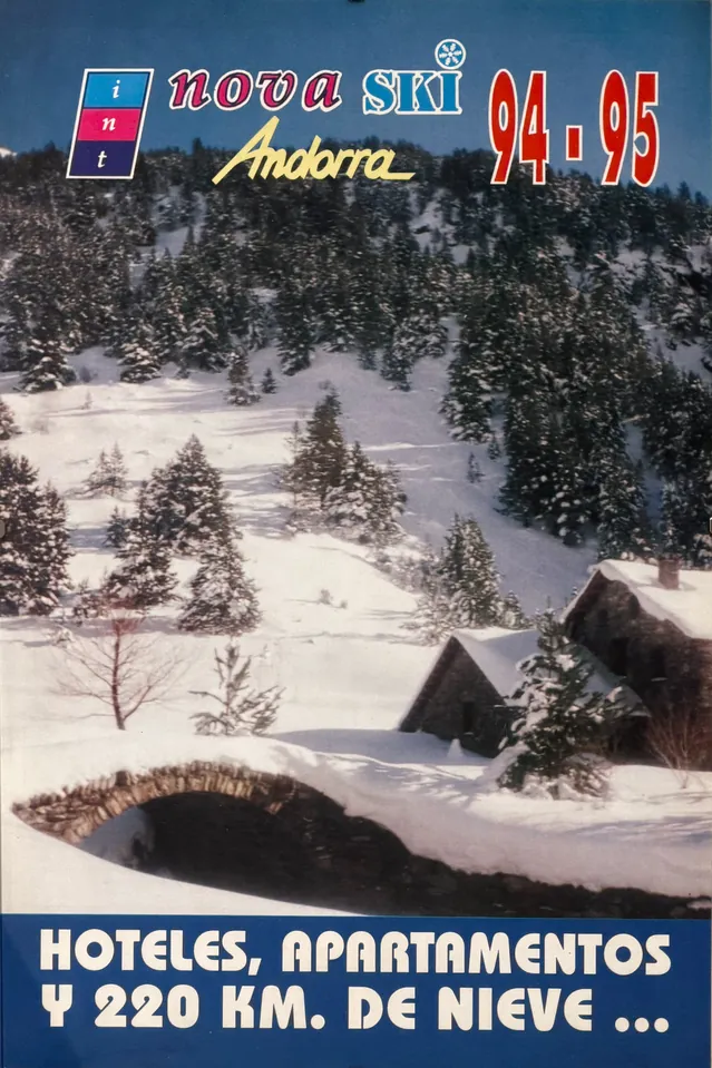 Cartel de temporada de Internova Andorra 1994 1995