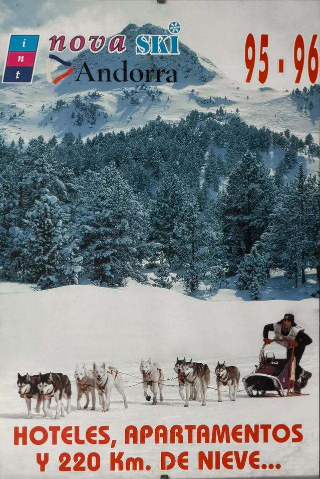 Cartel de temporada de Internova Andorra 1995 1996