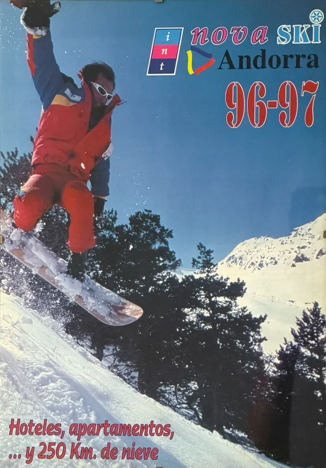 Cartel de temporada de Internova Andorra 1996 1997