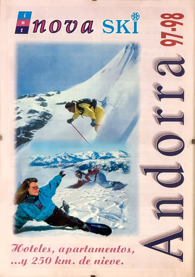 Cartel de temporada de Internova Andorra 1997 1998