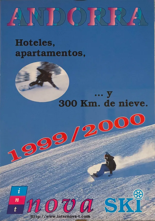 Cartel de temporada de Internova Andorra 1999 2000